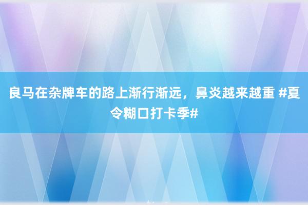 良马在杂牌车的路上渐行渐远，鼻炎越来越重 #夏令糊口打卡季#